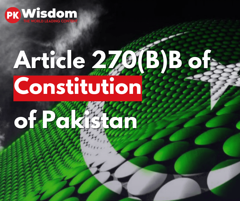Article 270BB of Constitution of Pakistan