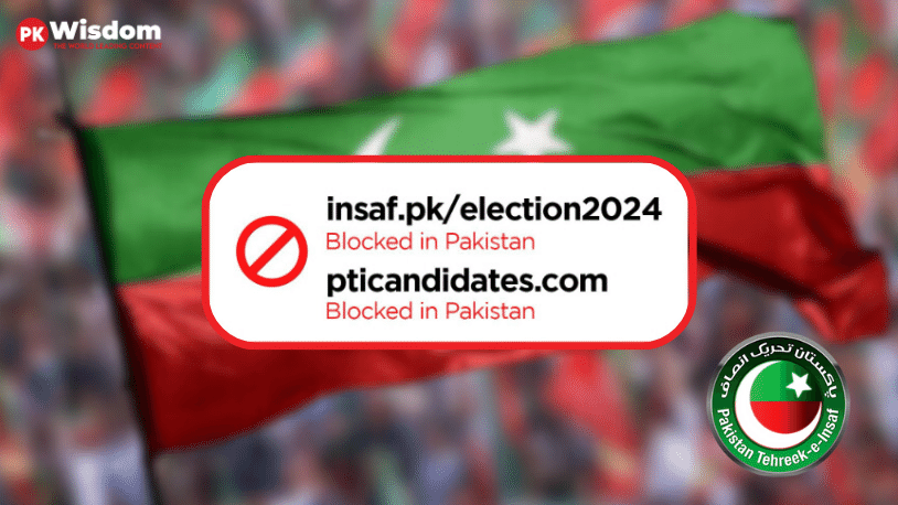 PTI Websites Blocked in Pakistan