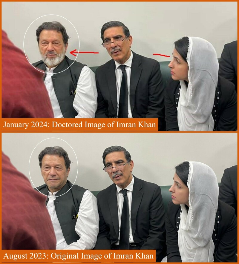 Viral Photo of Imran Khan With a Beard at Adiala Jail